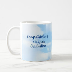 Blue Congrats Graduation Custom Name and Year Coffee Mug