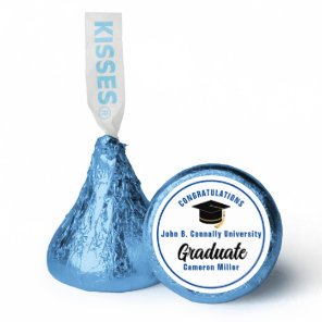 Blue Congratulations Graduate Customized Party Hershey®'s Kisses®