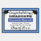 Blue Congratulations Graduate Graduation Photo