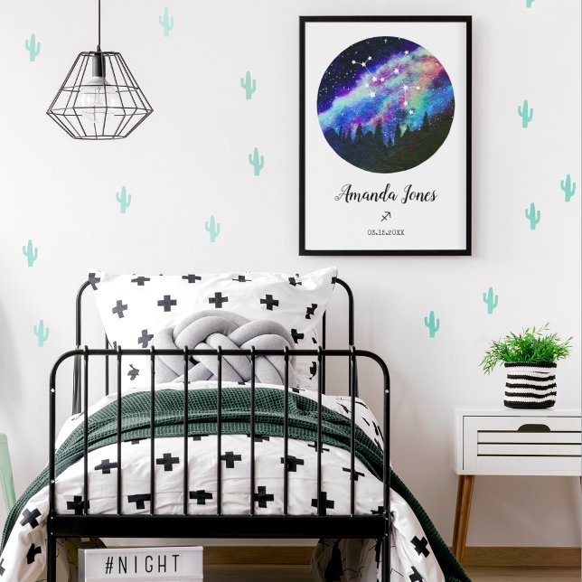 Blue Constellation Sagittarius Horoscope Sign Gift (Creator Uploaded)