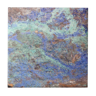 Blue Copper Ceramic Tile