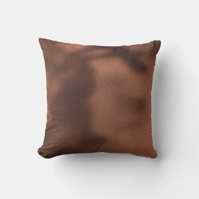 Blue & Copper NYC Sidewalk Shadows Throw Pillow (Front)