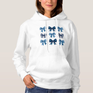 Blue Coquette Aesthetic  Hoodie