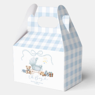 Blue Coquette Baby Carriage Boy Baby Shower Favor Boxes