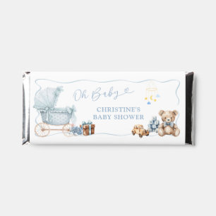 Blue Coquette Baby Carriage Hershey Bar