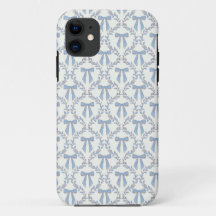 Blue Coquette Bows, Trellis, Preppy