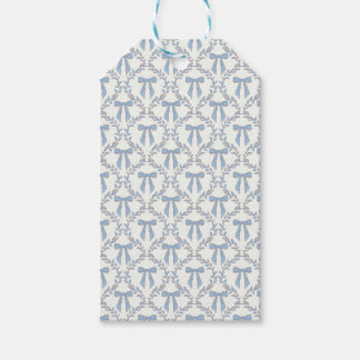 Blue Coquette Bows, Trellis, Preppy Gift Tags