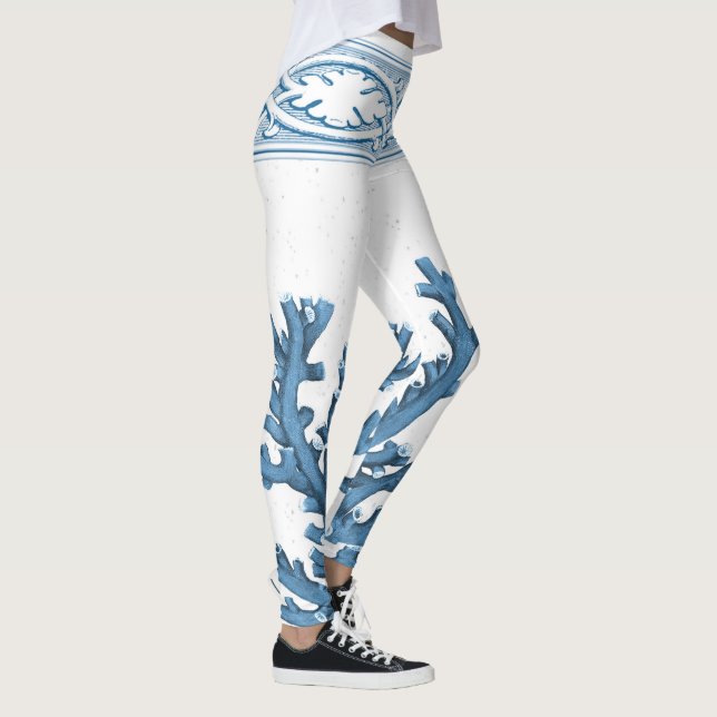 Blue coral leggings (Right)