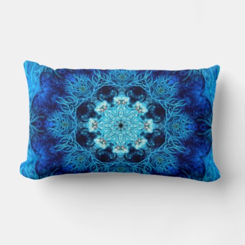 Blue Coral Lumbar Pillow