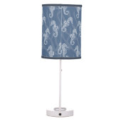Blue Coral Reef Seahorse Table Lamp (Back)
