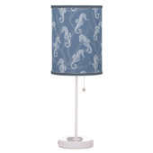 Blue Coral Reef Seahorse Table Lamp (Left)