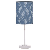 Blue Coral Reef Seahorse Table Lamp (Front)