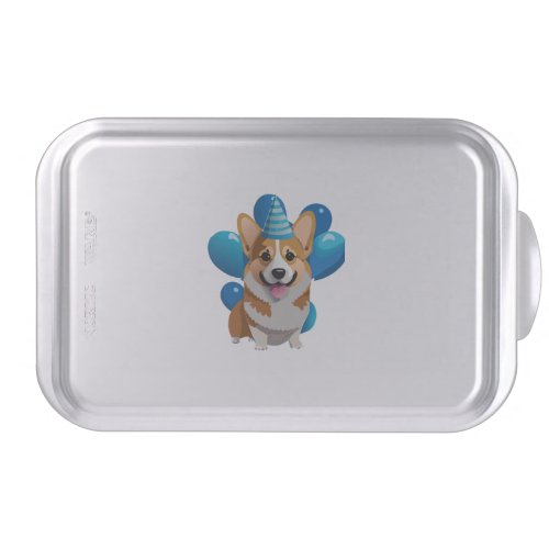 Blue Corgi Birthday Classic T_Shirt 1 Cake Pan