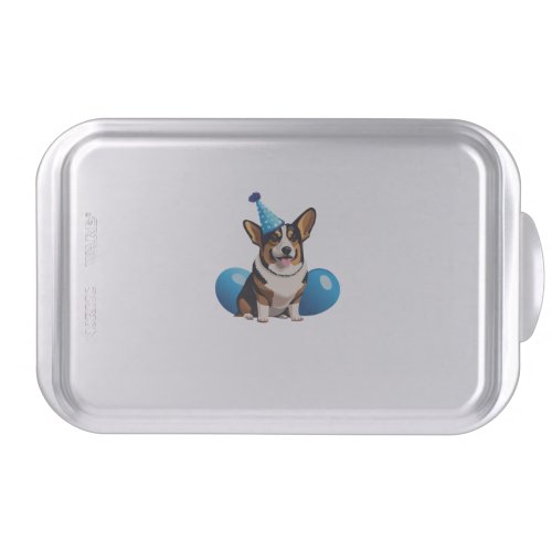 Blue Corgi Birthday Classic T_Shirt Cake Pan