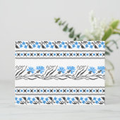 Blue Cornflower cross-stitch design (Standing Front)
