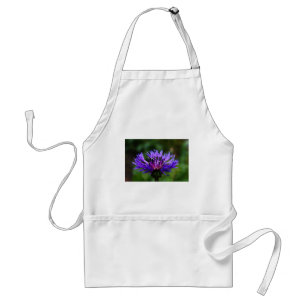 Blue Cornflower Flower Blossoms Peace Love Destiny Adult Apron