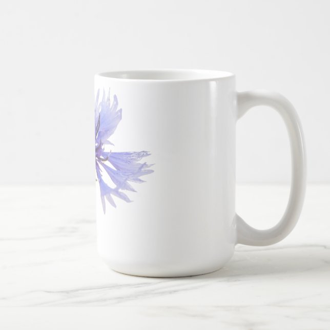 Blue Cornflower Photo - Coffee Mug (Right)