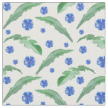 Blue cornflowers fabric