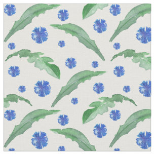 Blue cornflowers fabric