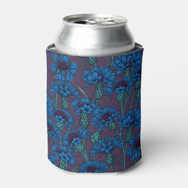 Blue cornflowers, wild flowers can cooler (Can Front)