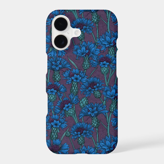 Blue cornflowers, wild flowers Case-Mate iPhone case (Back)