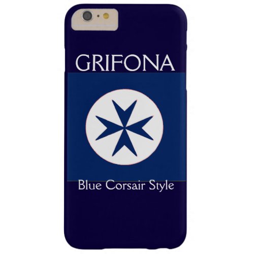 BLUE CORSAIR STYLE octagon cross Barely There iPhone 6 Plus Case
