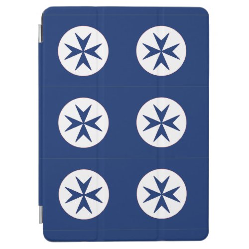 BLUE CORSAIR STYLE Octagon Cross Pattern iPad Air Cover