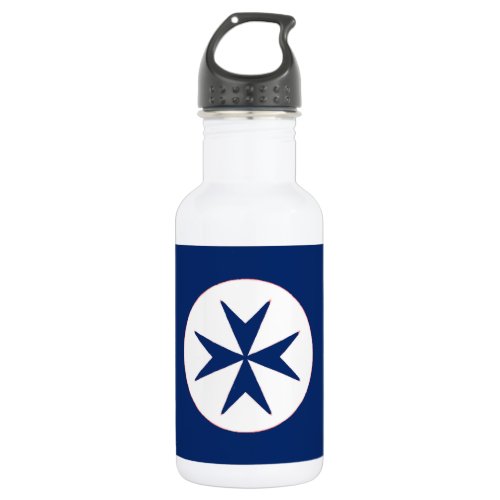 BLUE CORSAIR STYLE octagon cross Stainless Steel Water Bottle