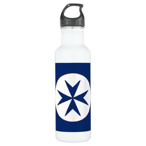 BLUE CORSAIR STYLE octagon cross Water Bottle