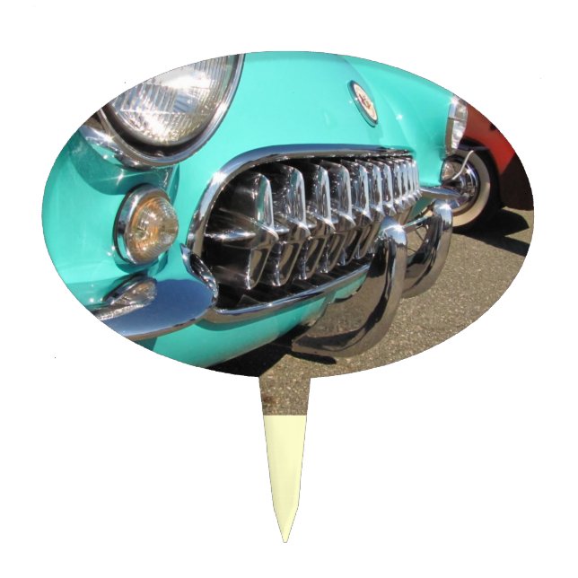 Blue Corvette ~ Cake Topper (Front)