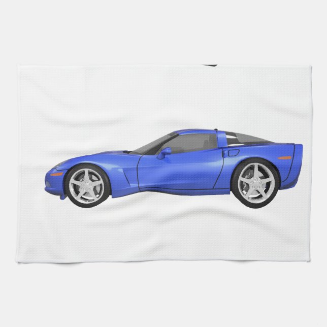 Blue Corvette: Towel (Horizontal)