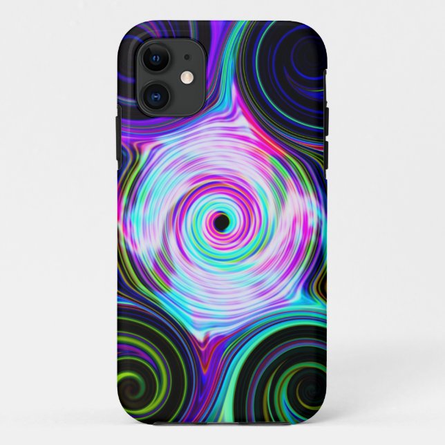 Blue Cosmic Swirl Phone Case (Back)