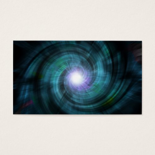 Blue Cosmic Twirl Business Card