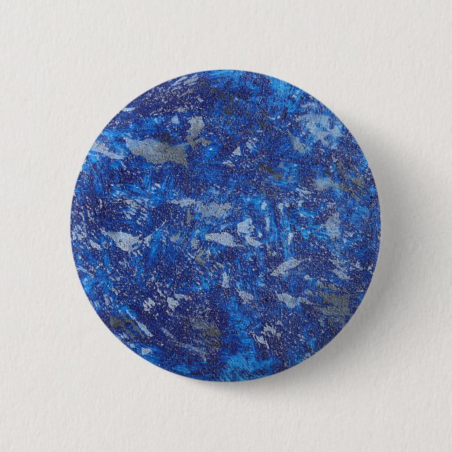 Blue Cosmos #2 Pinback Button (Front)