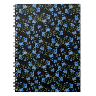 Blue Cosmos Flowers Notebook
