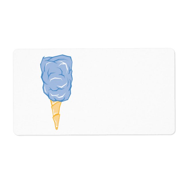 blue cotton candy label (Front)