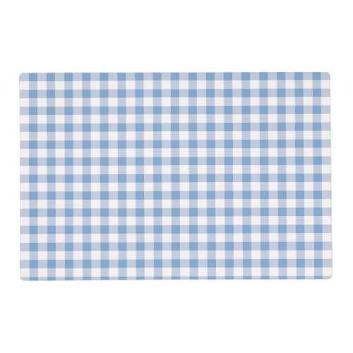 Blue Country Summer Picnic Gingham Placemat