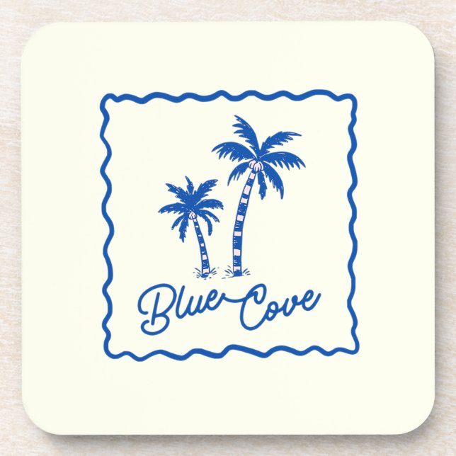 Blue Cove Beverage Coaster (Front)