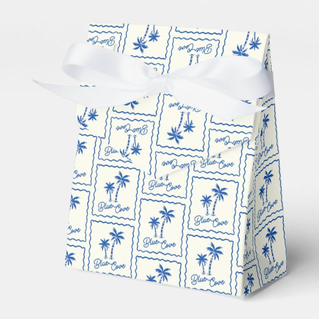 Blue Cove Favor Boxes (Front Side)