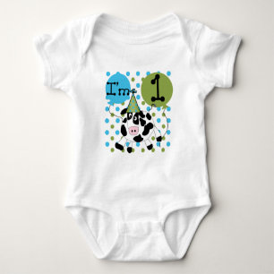 Blue Cow 1st Birthday Tshirts and Gifts