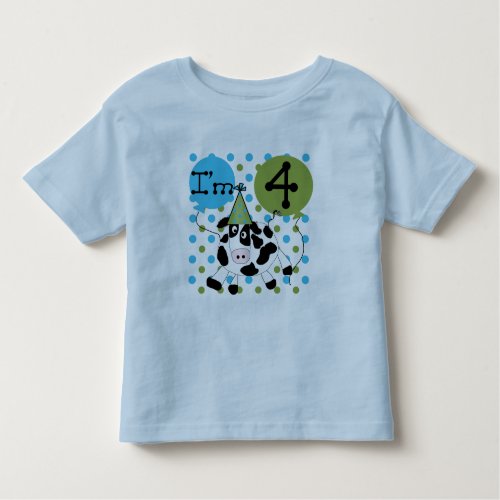 Blue Cow 4th Birthday Tshirts and Gifts