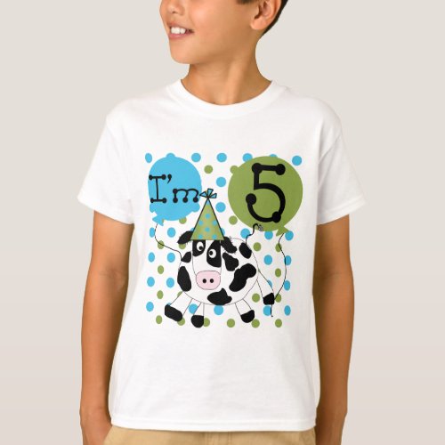 Blue Cow 5th Birthday Tshirts and Gifts