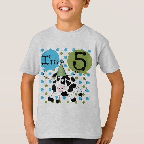 Blue Cow 5th Birthday Tshirts and Gifts