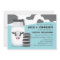 BLUE Cow Milk and Cookies Baby Shower Invitations