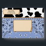 Blue Cowboy, Bandana Style A7 Envelopes<br><div class="desc">Cowboy,  Bandana Style A7 Envelopes
Other coordinating items available at Metro-Events on Zazzle and Metro-Event.com</div>