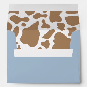 Blue Cowboy Rodeo Birthday Envelope