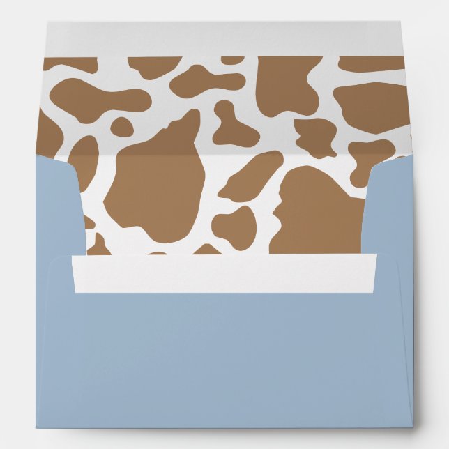 Blue Cowboy Rodeo Birthday Envelope (Back (Bottom))