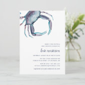 Blue Crab Baby Shower Invitation (Standing Front)