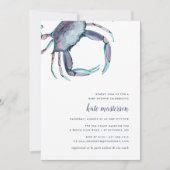 Blue Crab Baby Shower Invitation (Front)
