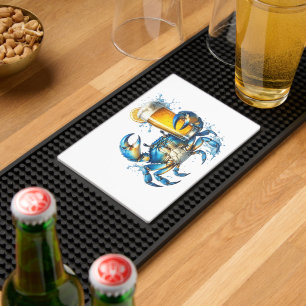 Blue Crab Bar Mat